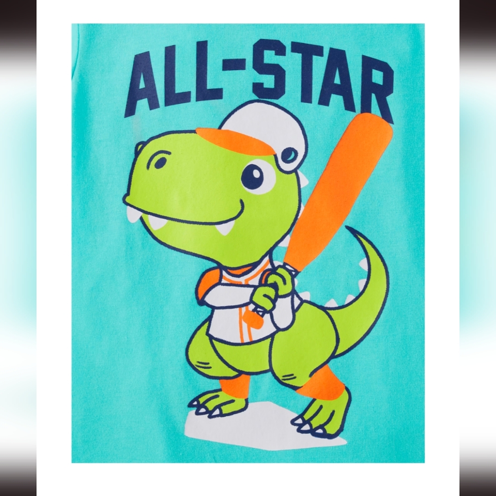 BNWT 2T Blue Dinosaur t-shirt-Children Place--#66